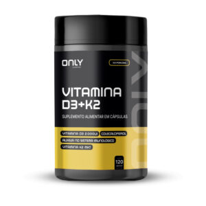 Vitamina D3+K2 120 Cápsulas Only Nutrition